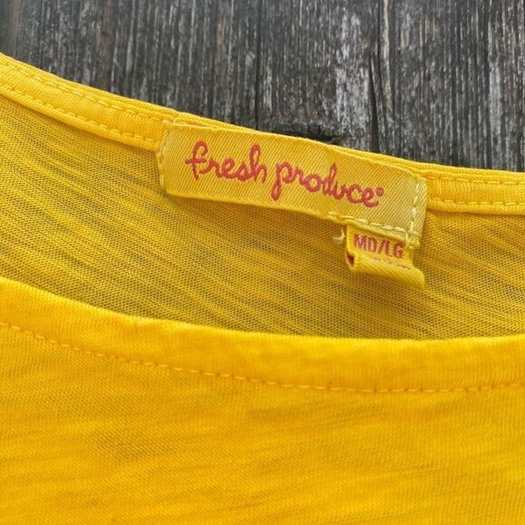 Fresh Produce Yellow Oversized Babydoll T-Shirt | M/L - Picture 2 of 4